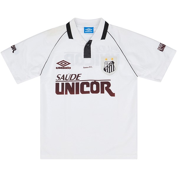 Authentic Camiseta Santos 1ª Retro 1997 Blanco